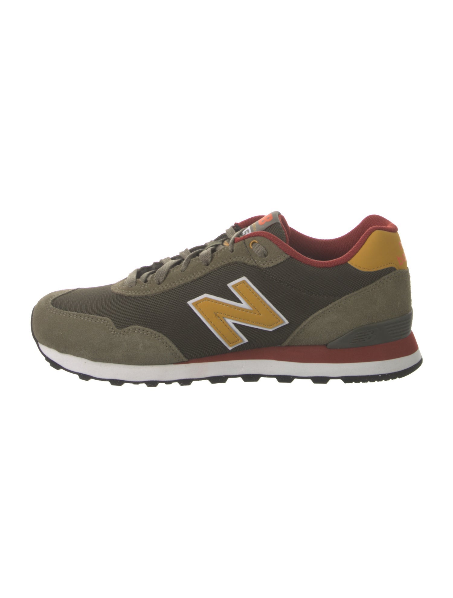 New Balance Suede Colorblock Pattern Athletic Sneakers