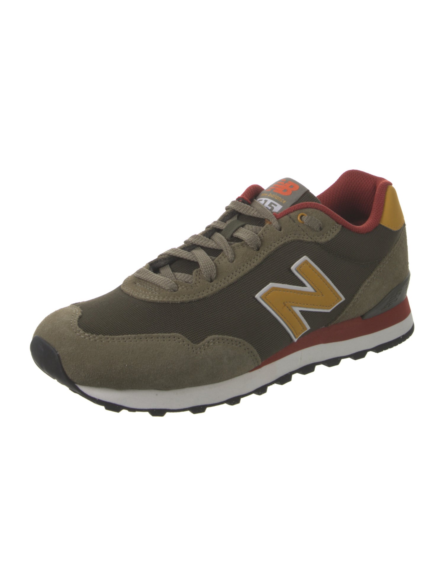 New Balance Suede Colorblock Pattern Athletic Sneakers