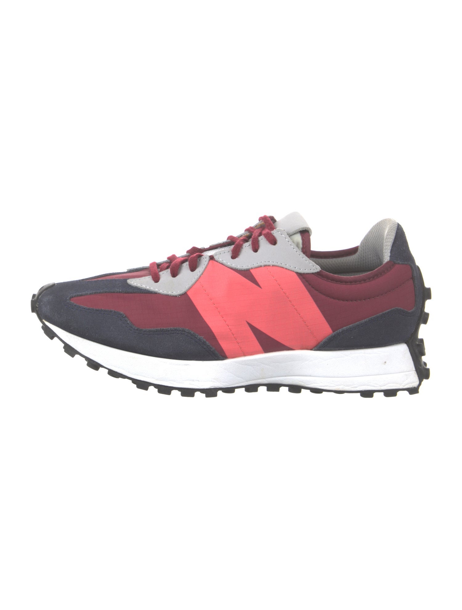 New Balance Suede Colorblock Pattern Athletic Sneakers