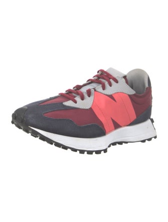 New Balance Suede Colorblock Pattern Athletic Sneakers