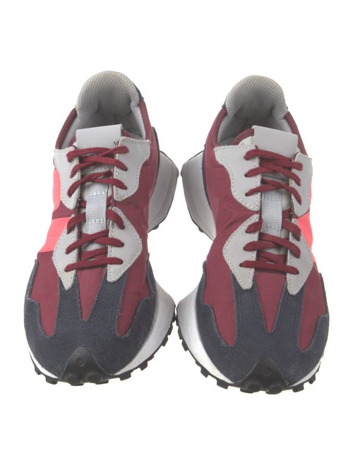 New Balance Suede Colorblock Pattern Athletic Sneakers