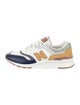 New Balance Leather Colorblock Pattern Athletic Sneakers
