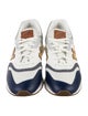 New Balance Leather Colorblock Pattern Athletic Sneakers
