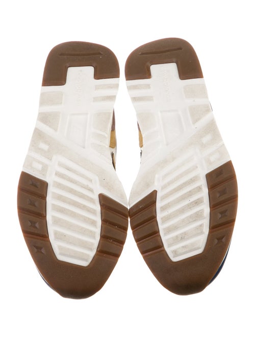 New Balance Leather Colorblock Pattern Athletic Sneakers