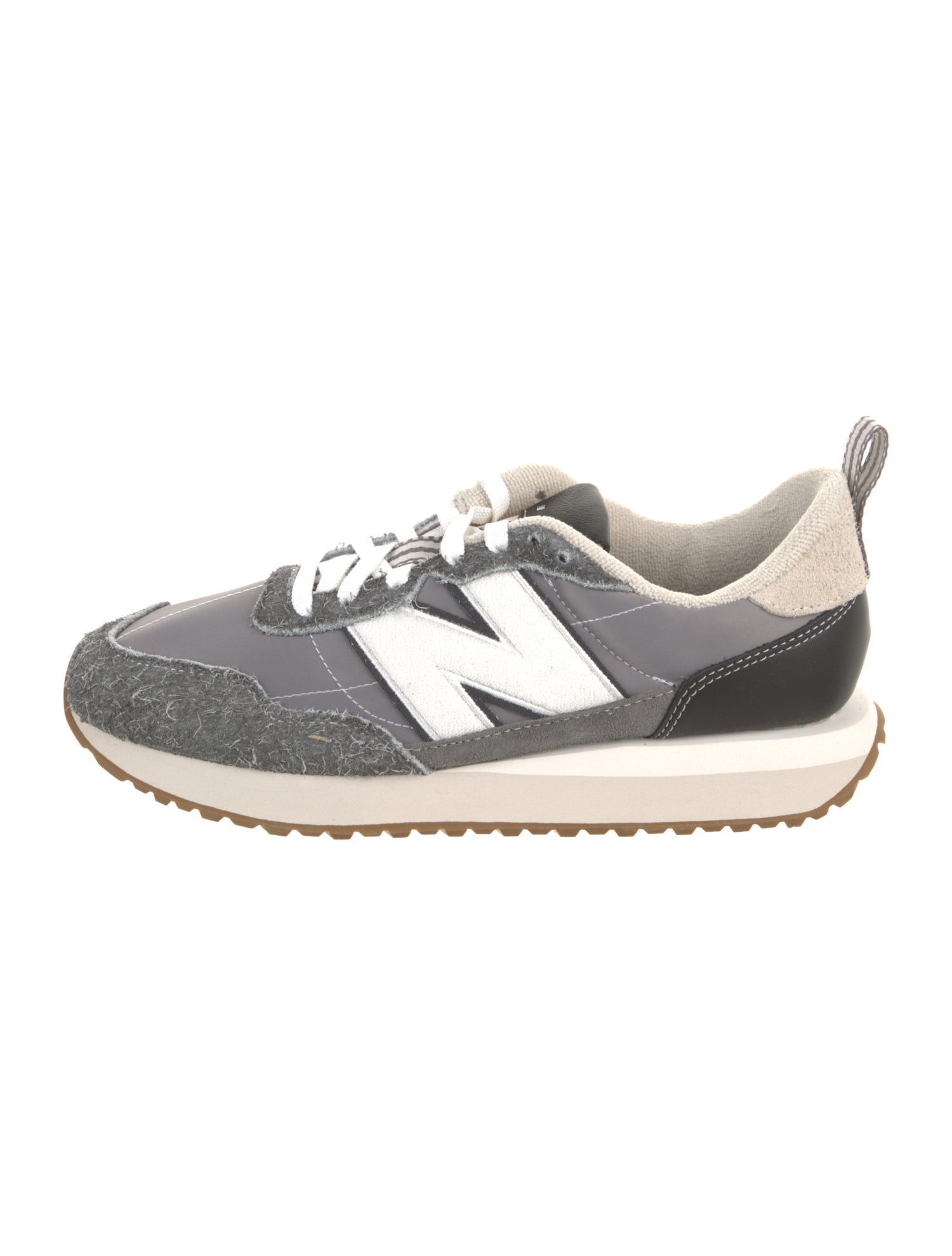 New Balance Suede Colorblock Pattern Athletic Sneakers
