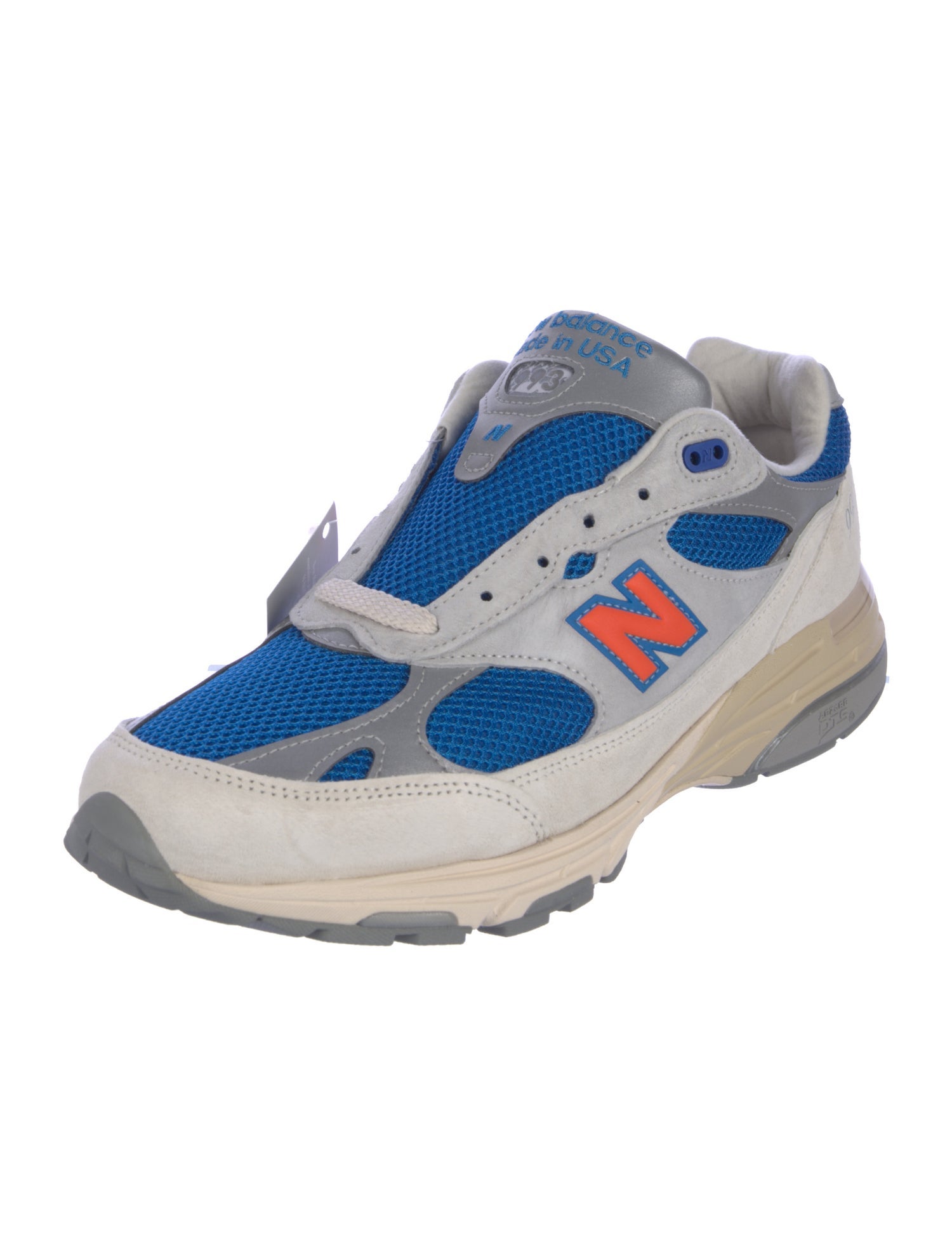 New Balance Suede Colorblock Pattern Athletic Sneakers