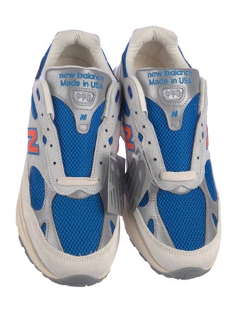 New Balance Suede Colorblock Pattern Athletic Sneakers