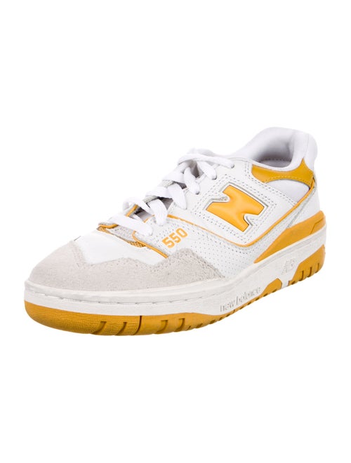 New Balance Leather Colorblock Pattern Chunky Sneakers
