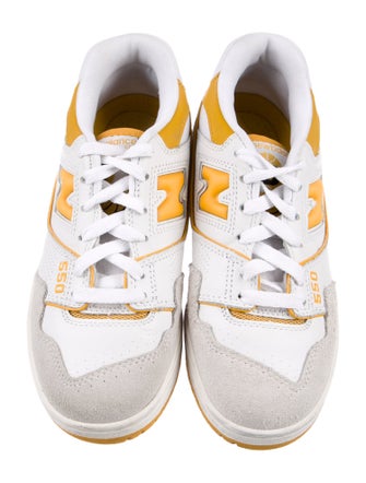 New Balance Leather Colorblock Pattern Chunky Sneakers