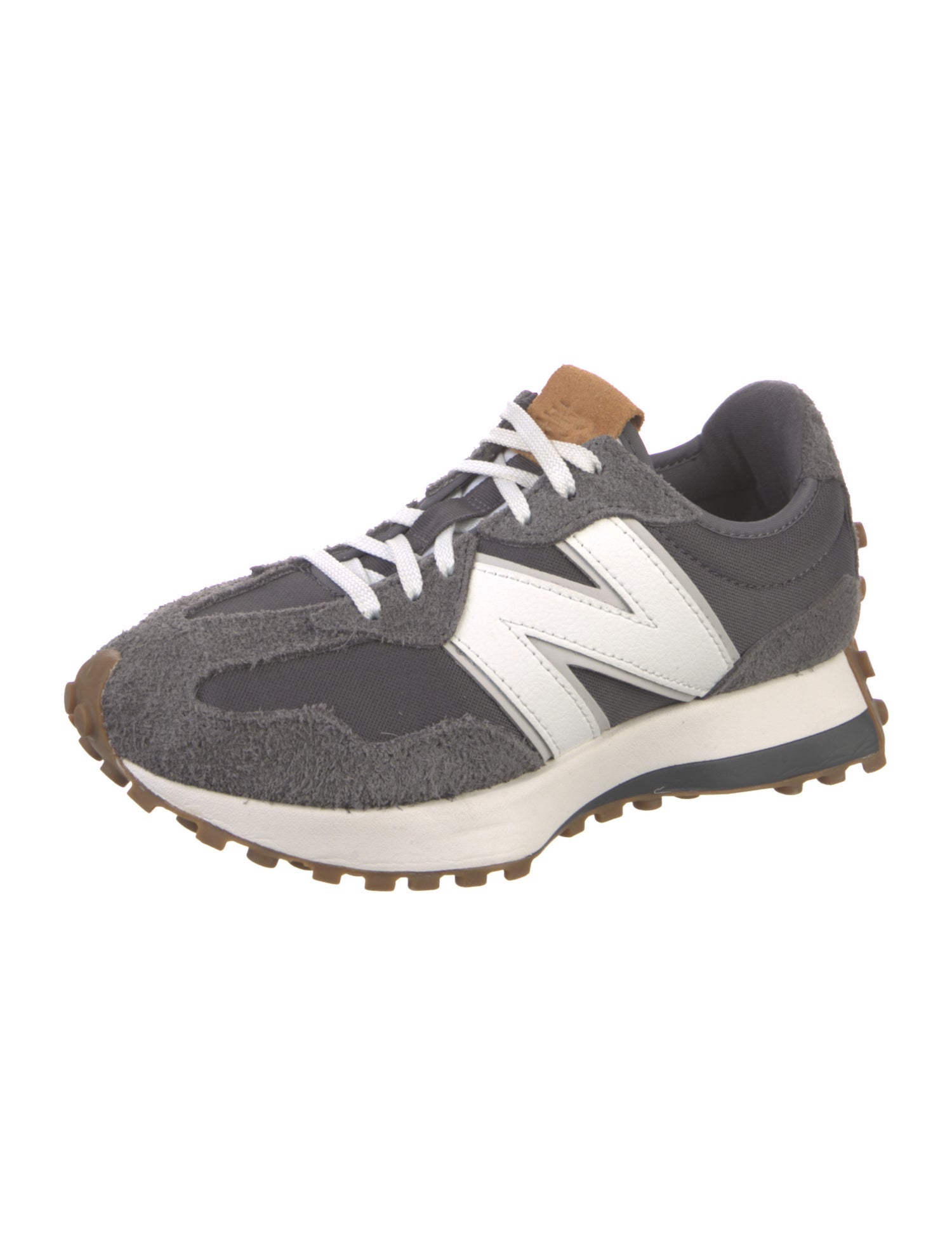 New Balance Suede Colorblock Pattern Athletic Sneakers