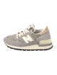New Balance Suede Colorblock Pattern Athletic Sneakers