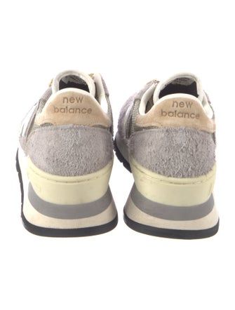 New Balance Suede Colorblock Pattern Athletic Sneakers