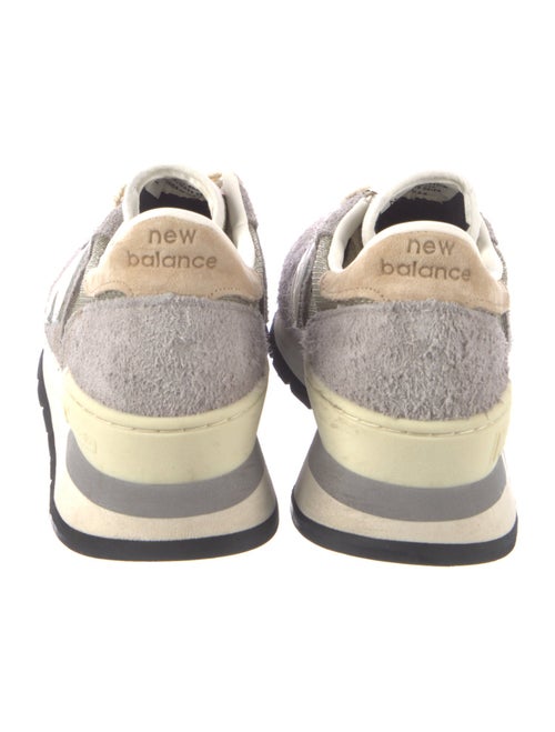 New Balance Suede Colorblock Pattern Athletic Sneakers