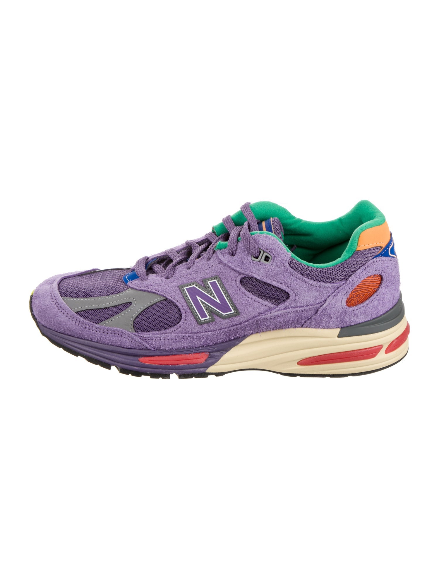 New Balance x Salehe Bembury Suede Colorblock Pattern Sneakers