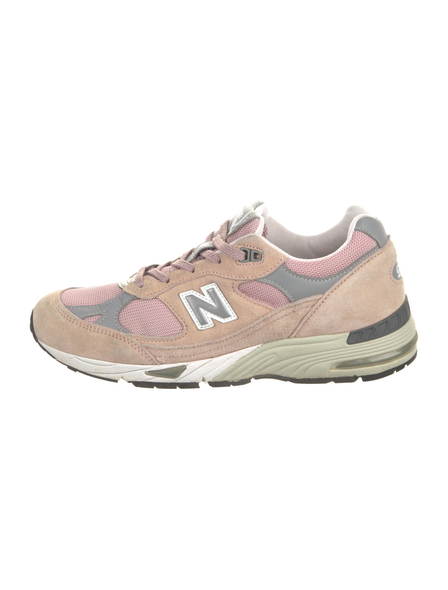 New Balance Suede Colorblock Pattern Athletic Sneakers