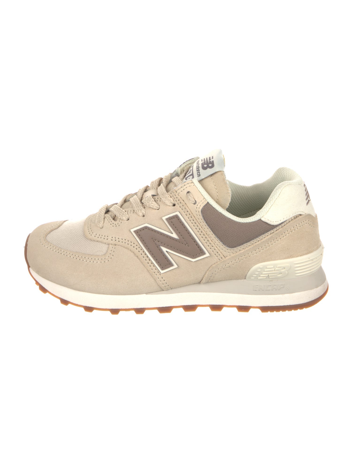 New Balance Suede Colorblock Pattern Athletic Sneakers