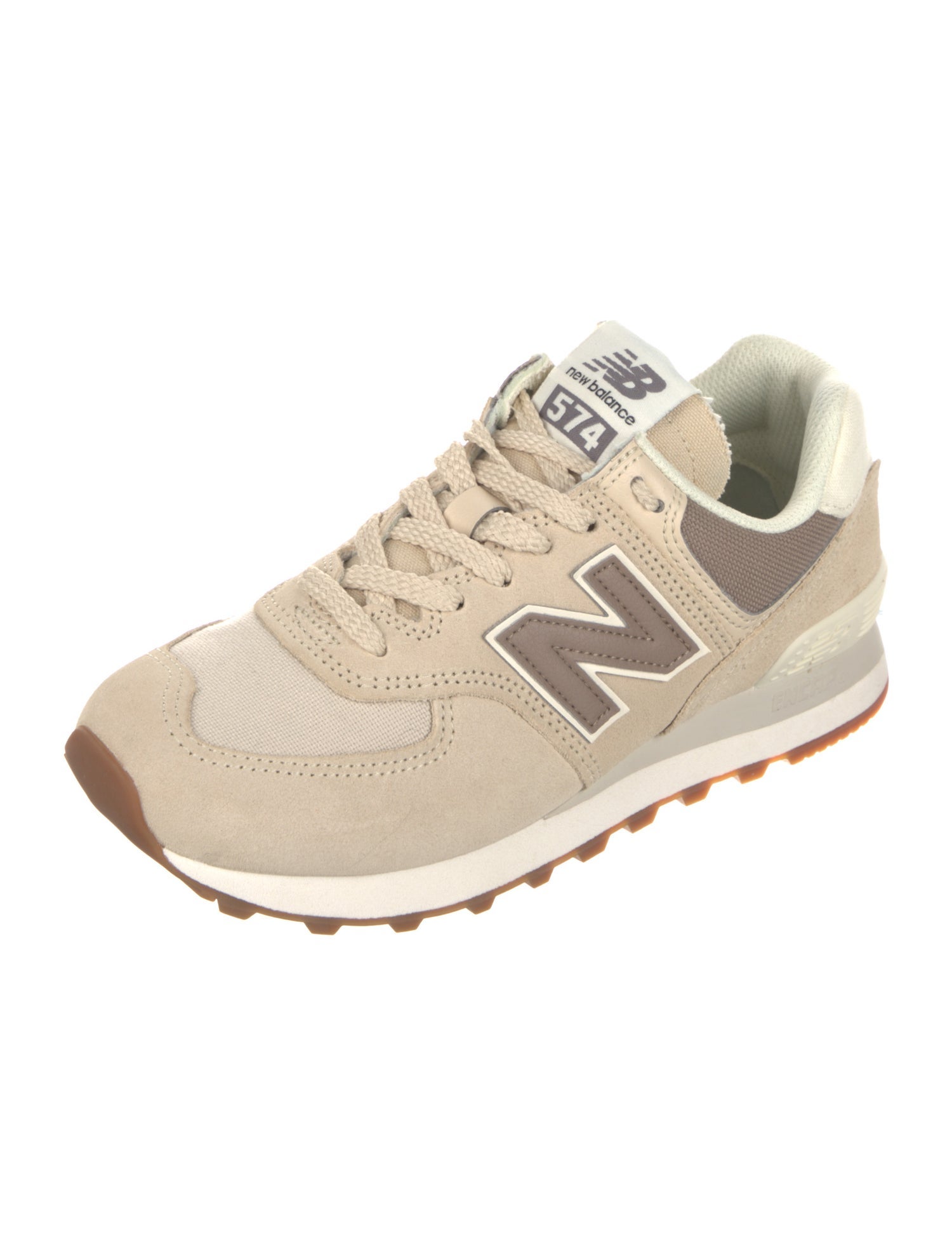 New Balance Suede Colorblock Pattern Athletic Sneakers