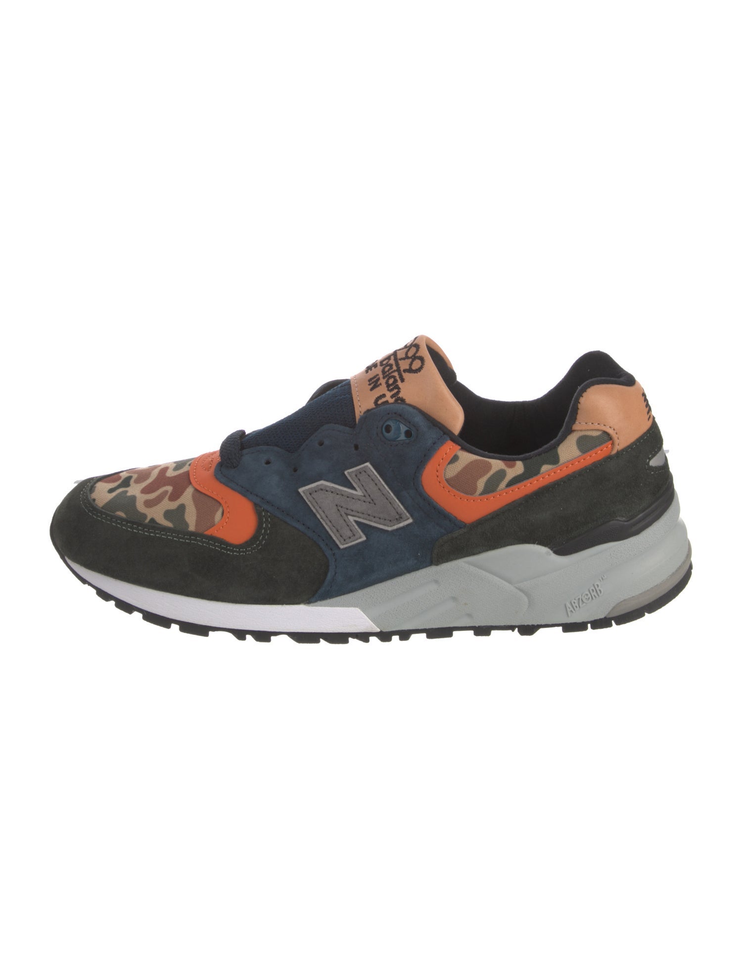 New Balance Suede Printed Athletic Sneakers