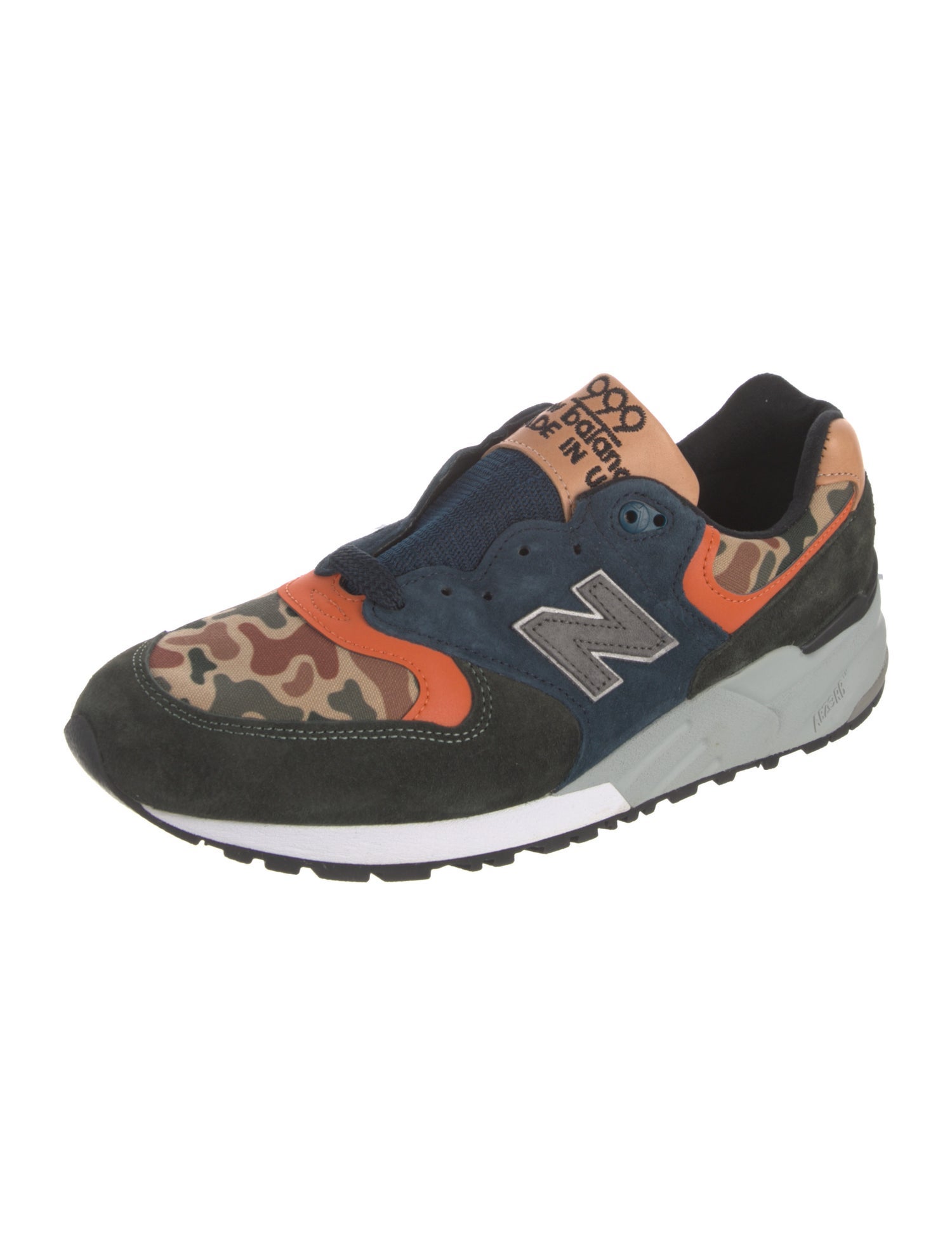 New Balance Suede Printed Athletic Sneakers