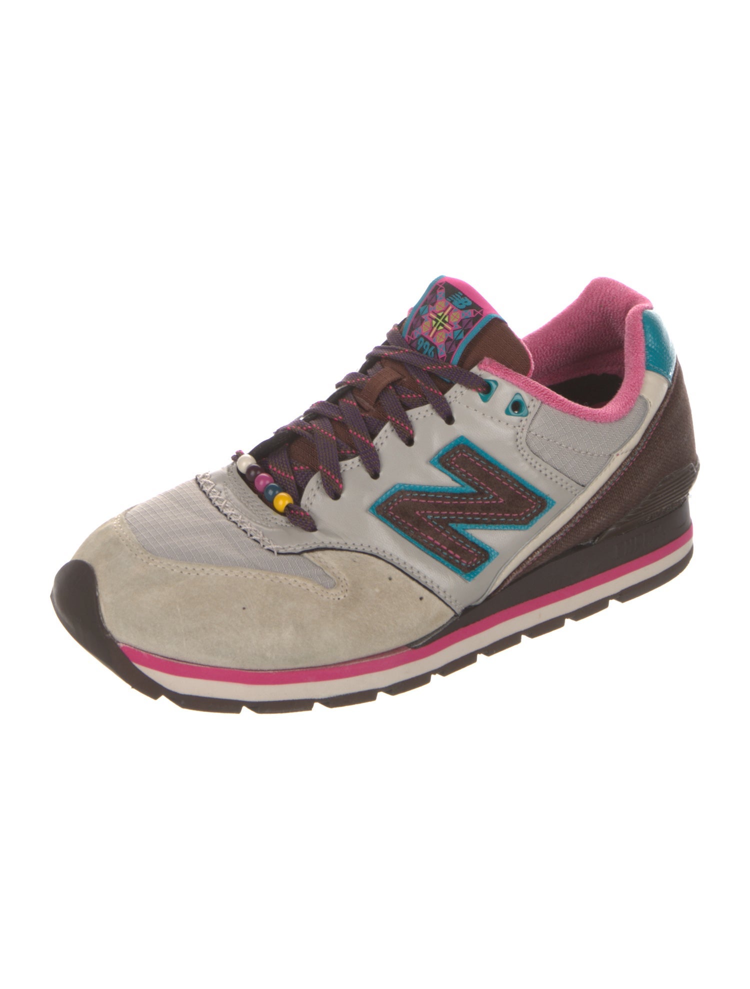 New Balance Suede Printed Athletic Sneakers