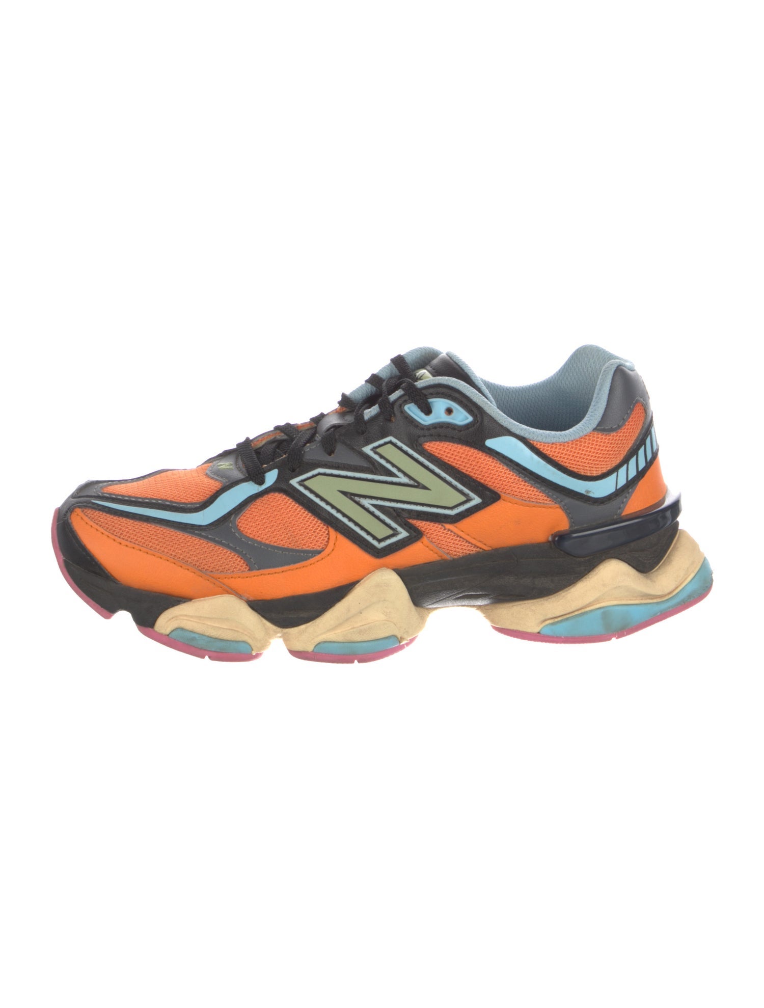 New Balance Mesh Colorblock Pattern Athletic Sneakers