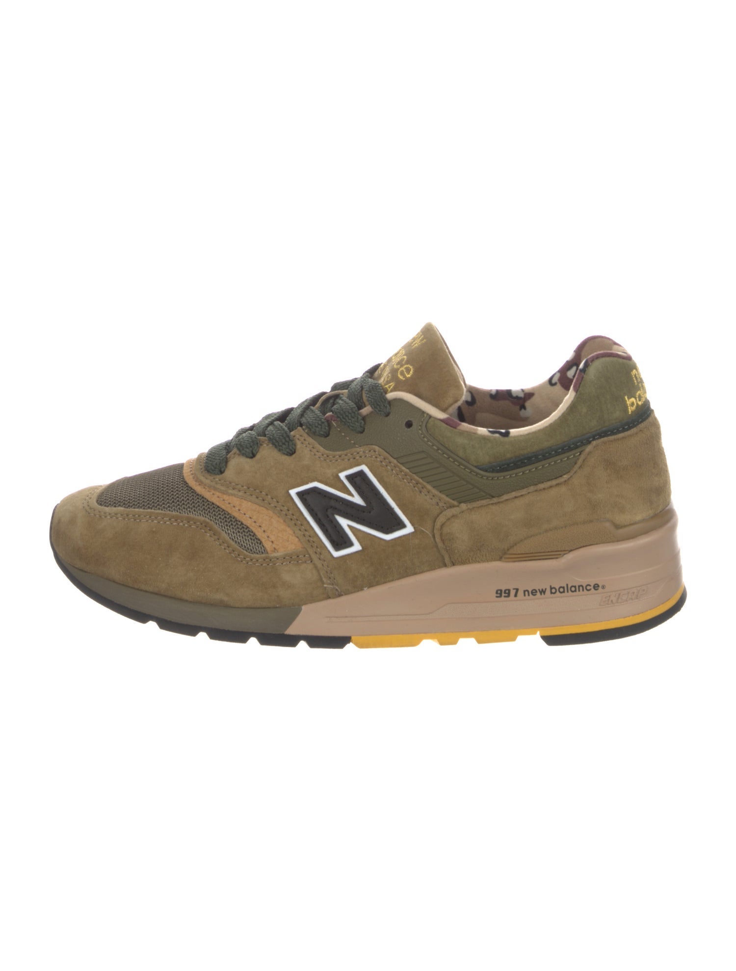 New Balance Suede Printed Athletic Sneakers