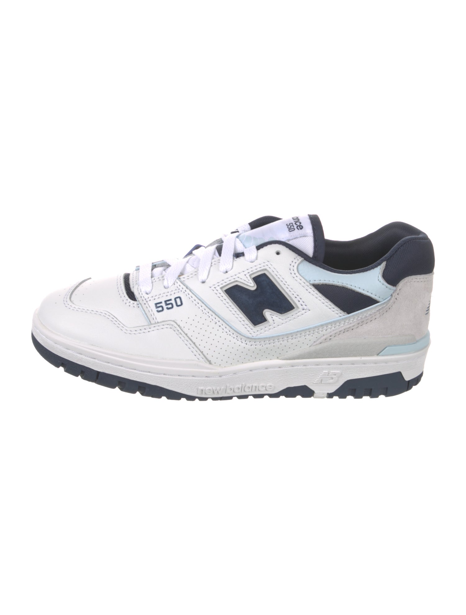 New Balance Leather Colorblock Pattern Sneakers