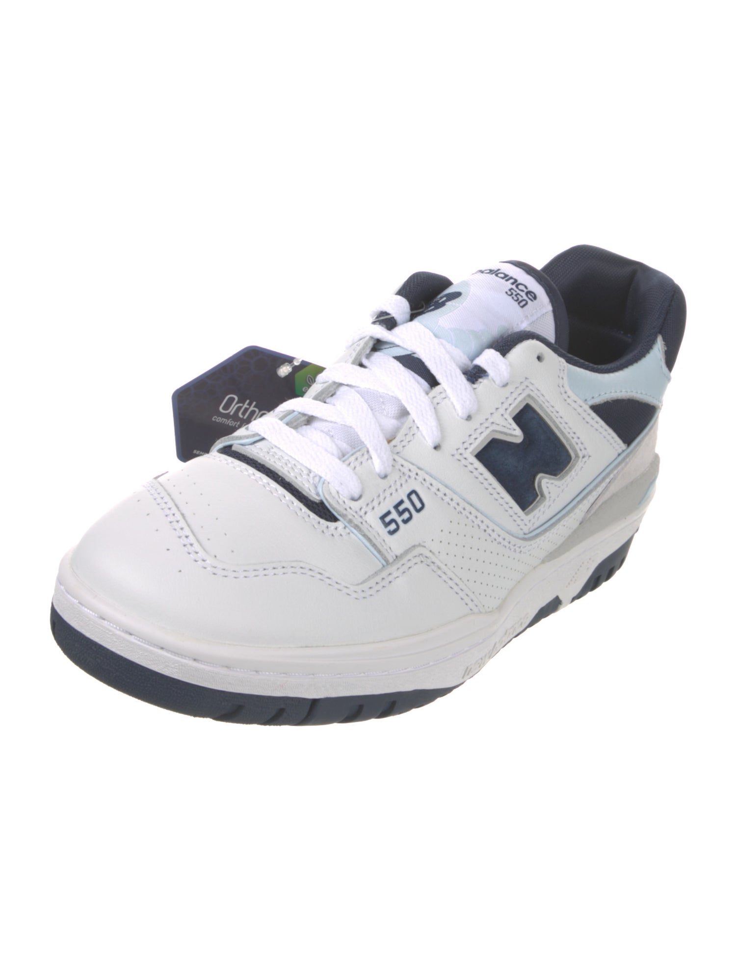 New Balance Leather Colorblock Pattern Sneakers