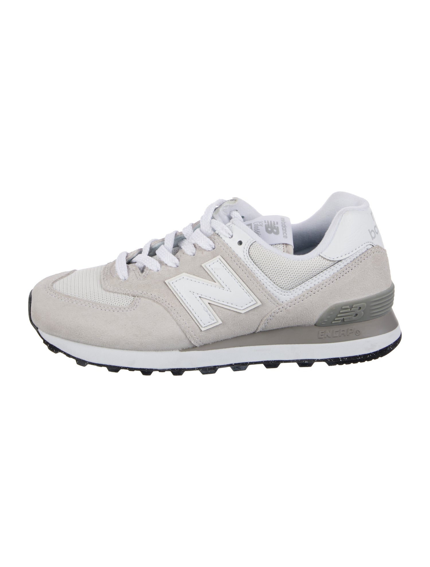 New Balance Suede Colorblock Pattern Athletic Sneakers