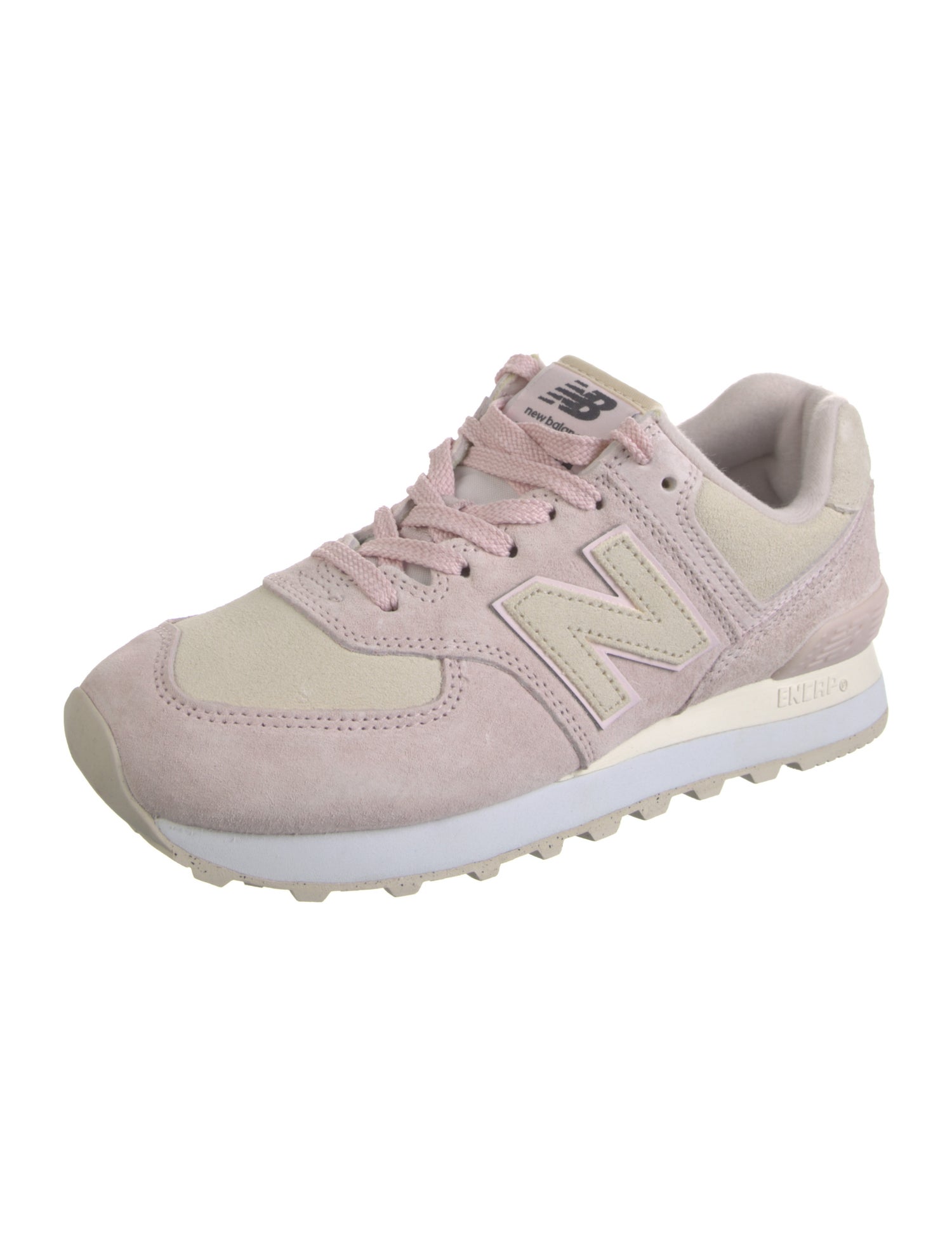 New Balance Suede Leather Trim Embellishment Athletic Sneakers