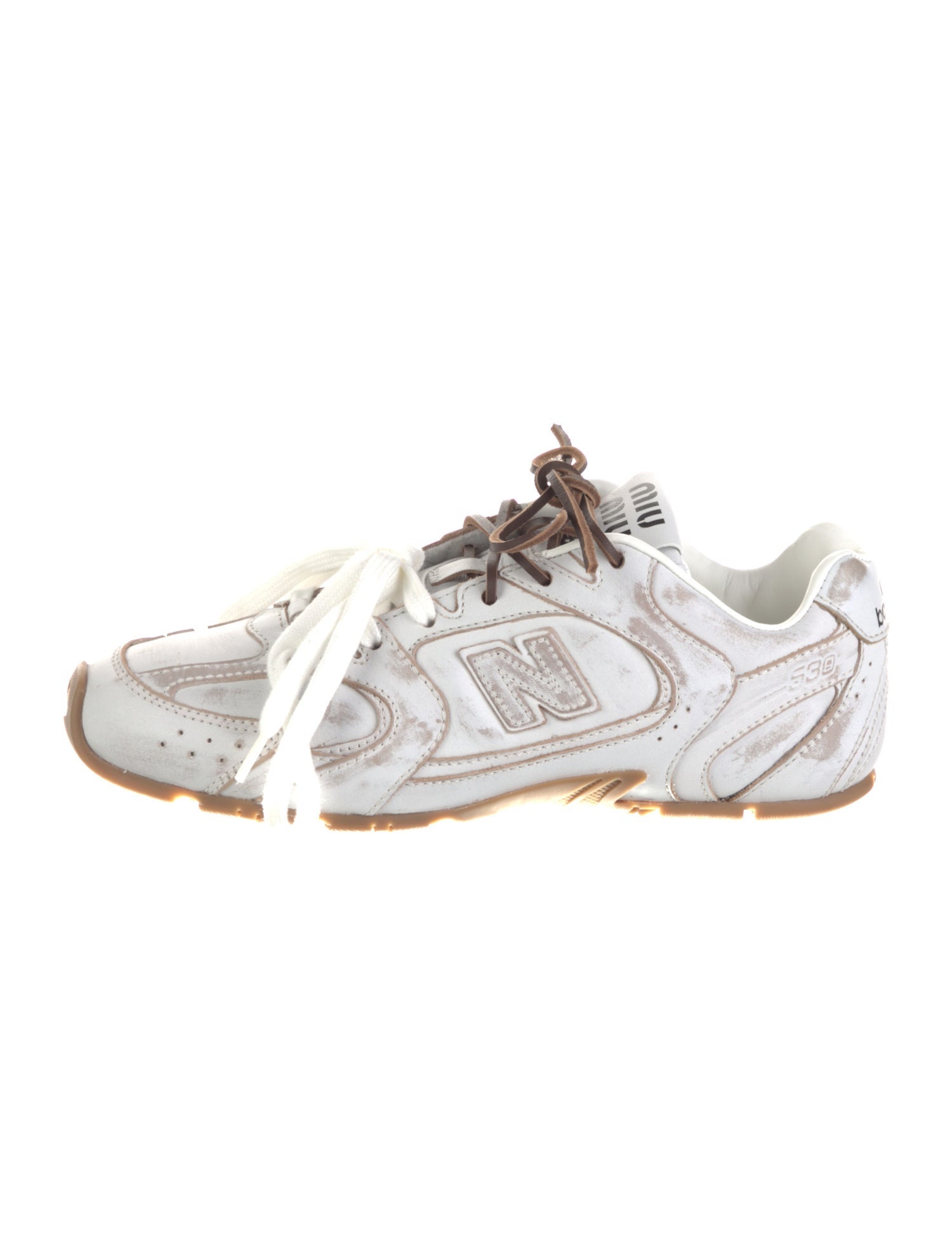 [MiuMiu x New Balance]★Crystal N Logo Sneakers★36 Miu Miu's $1,690 New Balance Sneakers Are Dripping in