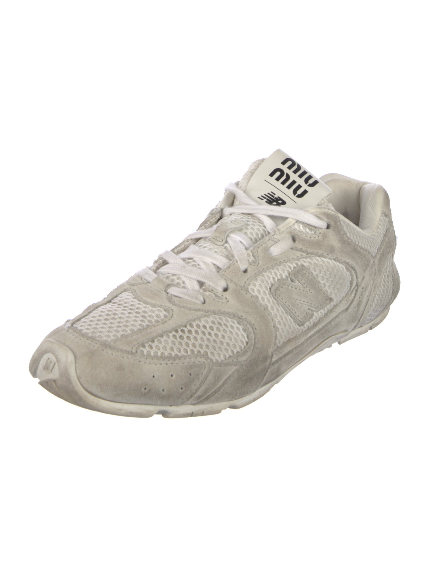 New Balance x Miu Miu Suede Mesh Accents Sneakers