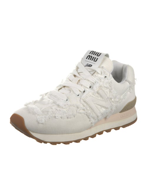 New Balance x Miu Miu 574 'Denim White' Sneakers