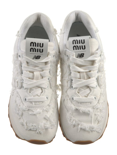 New Balance x Miu Miu 574 'Denim White' Sneakers