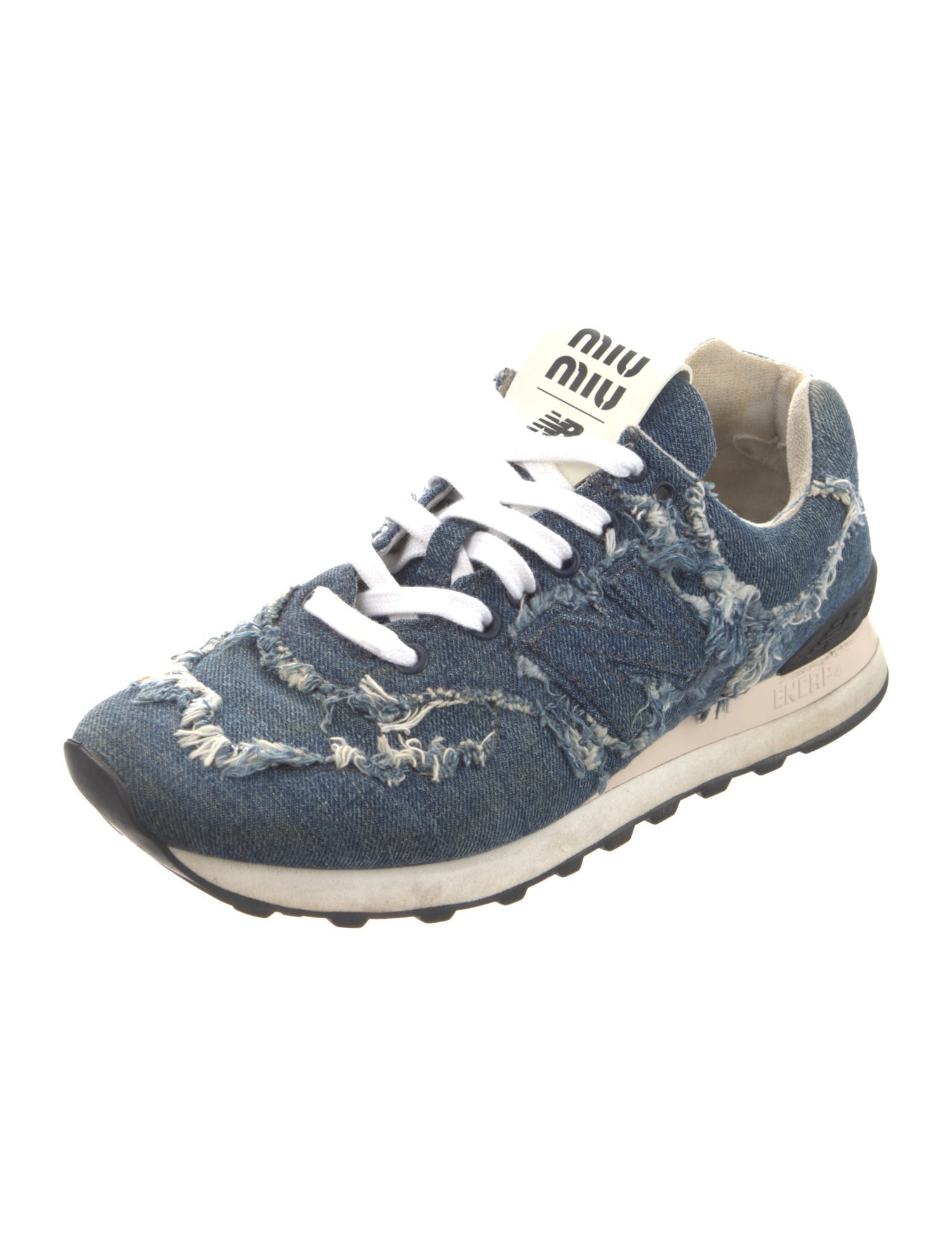 New Balance x Miu Miu 574 Denim Sneakers