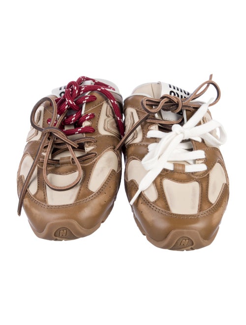 New Balance x Miu Miu 530 SL Suede Gladiator Sandals