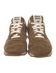 New Balance x Miu Miu 574 Striped Velvet Athletic Sneakers