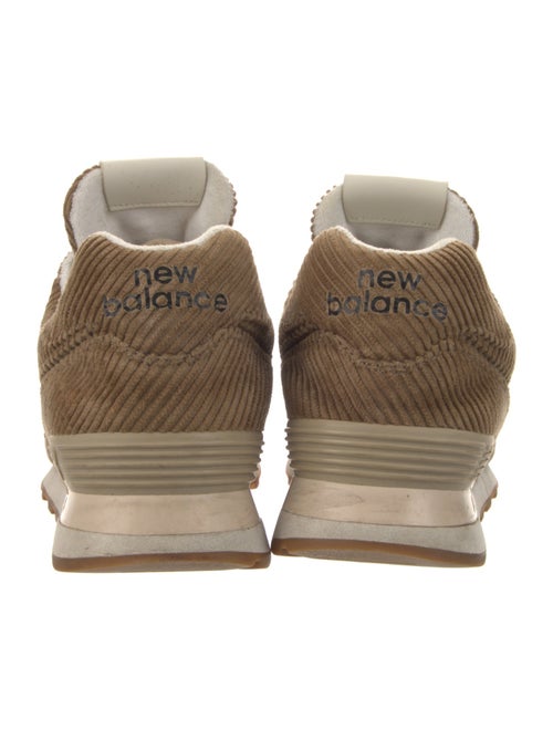 New Balance x Miu Miu 574 Striped Velvet Athletic Sneakers