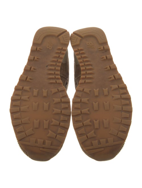 New Balance x Miu Miu 574 Striped Velvet Athletic Sneakers