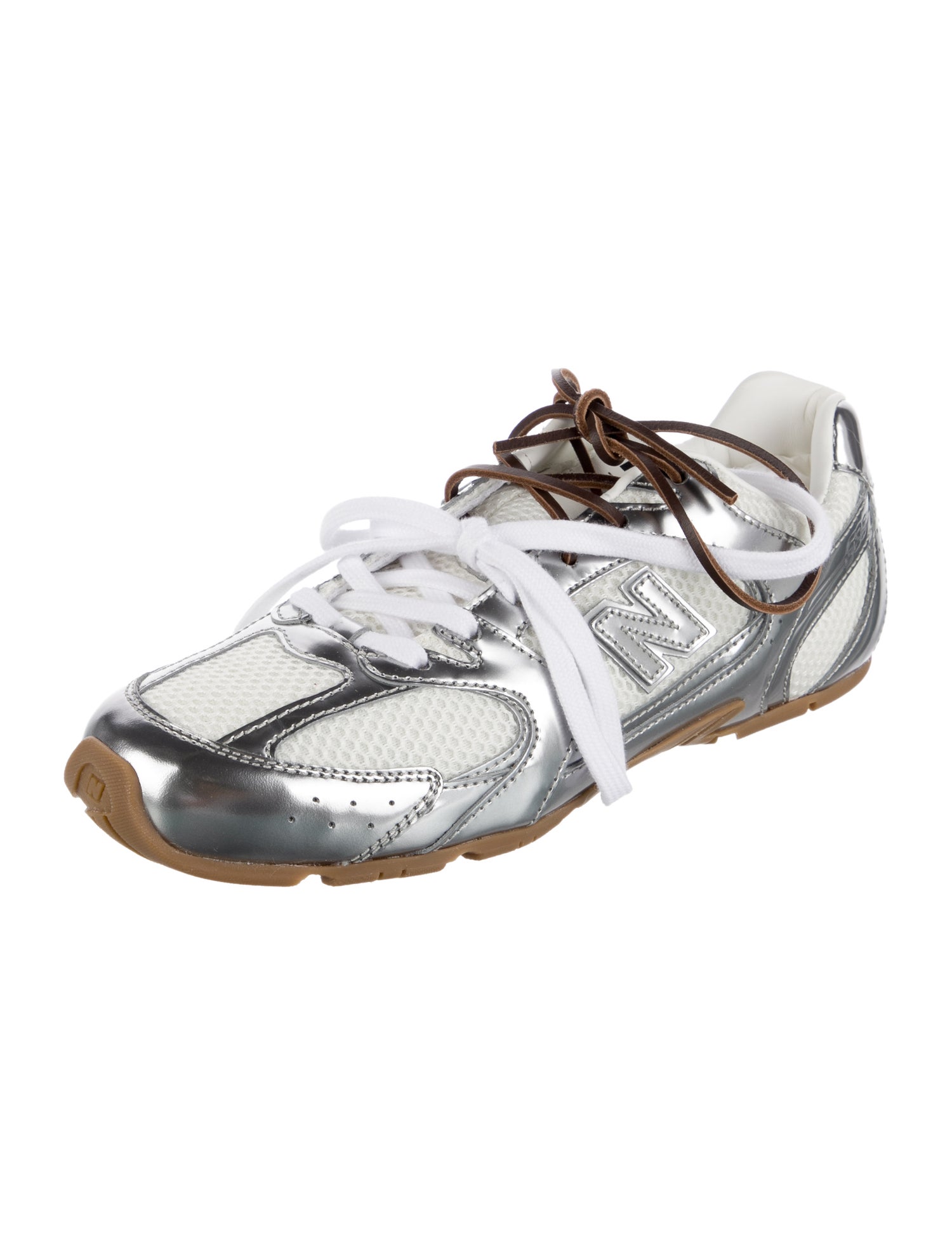 New Balance x Miu Miu 530 SL 'Silver Metallic' Athletic Sneakers