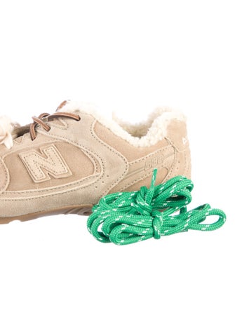 New Balance x Miu Miu 530 SL 'Ecru Shearling' Sneakers