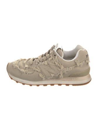 New Balance x Miu Miu 574 Denim Colonial Beige Athletic Sneakers