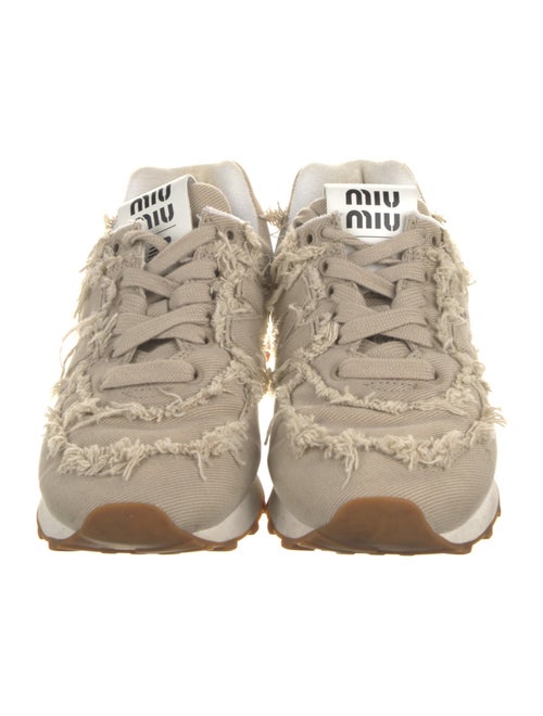 New Balance x Miu Miu 574 Denim Colonial Beige Athletic Sneakers