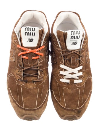 New Balance x Miu Miu Suede Athletic Sneakers
