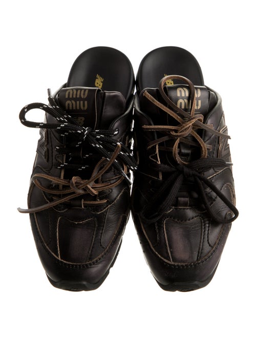 New Balance x Miu Miu Leather Sneakers