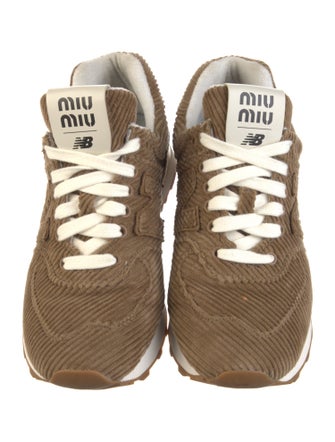 New Balance x Miu Miu 574 Corduroy 'Cinnamon' Chunky Sneakers