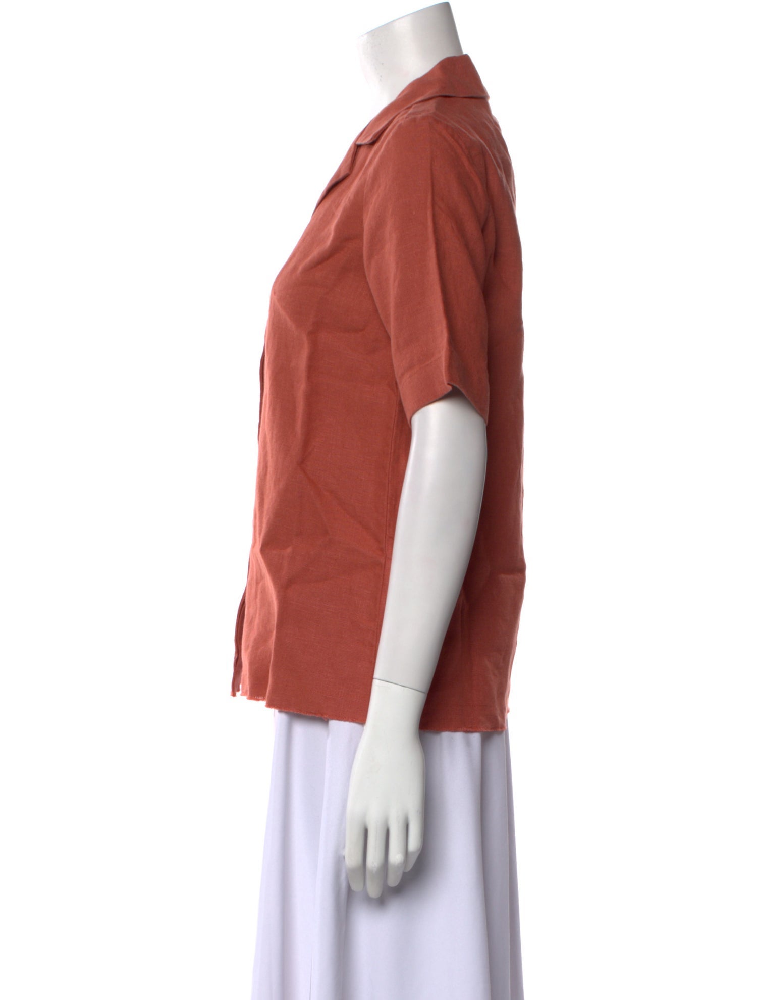 Nobody Denim Linen Short Sleeve Button-Up Top w/ Tags