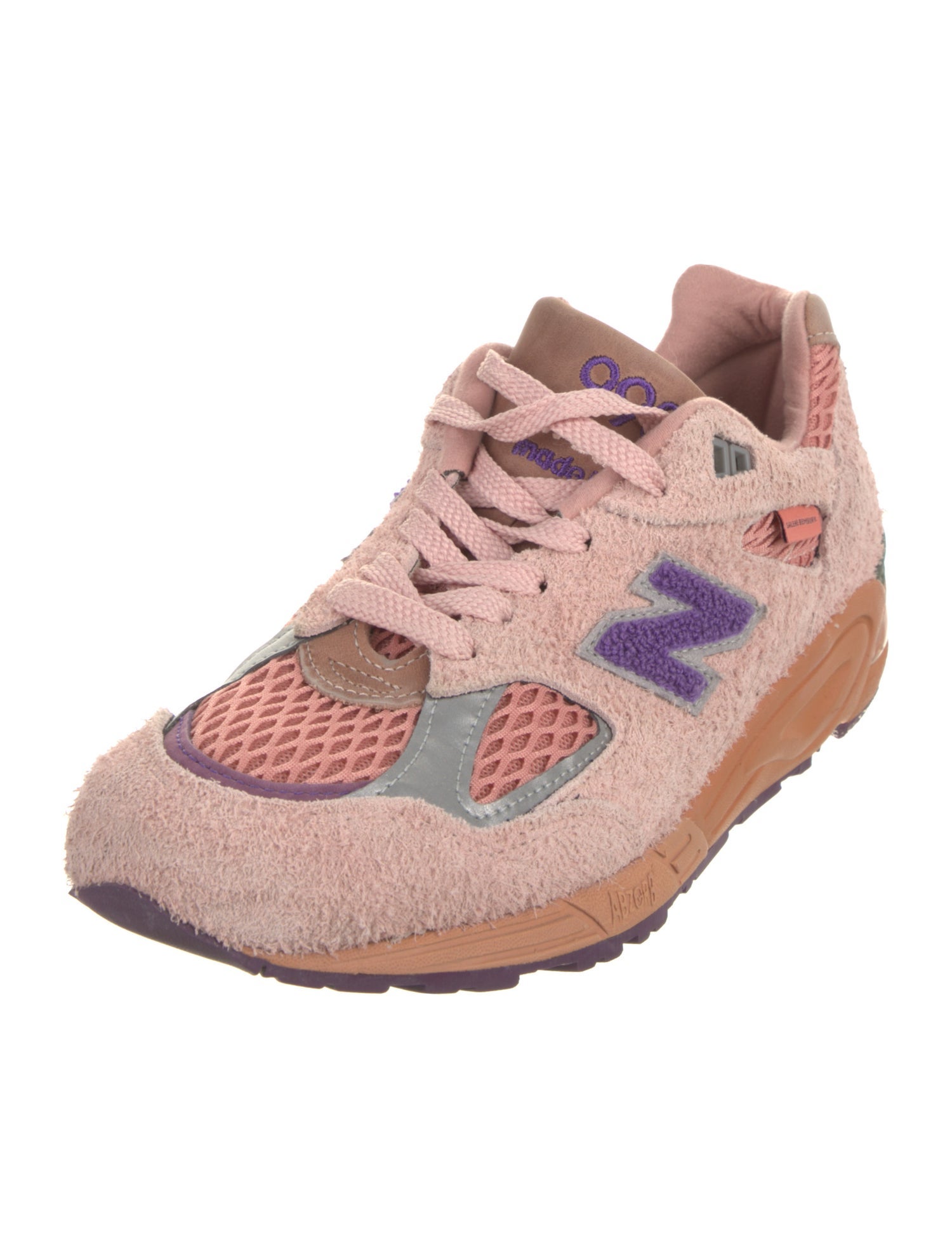 New Balance x Salehe Bembury Suede Printed Athletic Sneakers