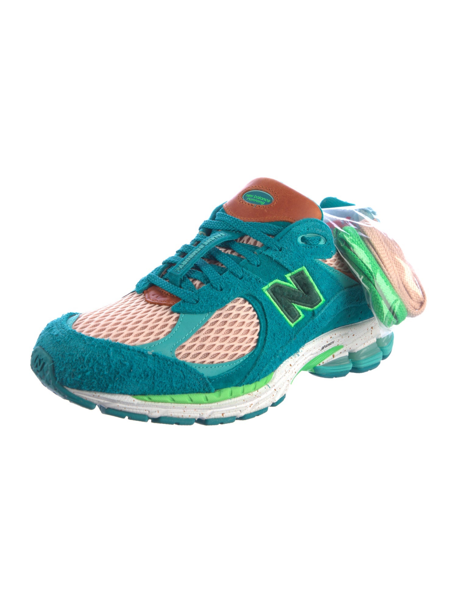 New Balance x Salehe Bembury Suede Graphic Print Sneakers