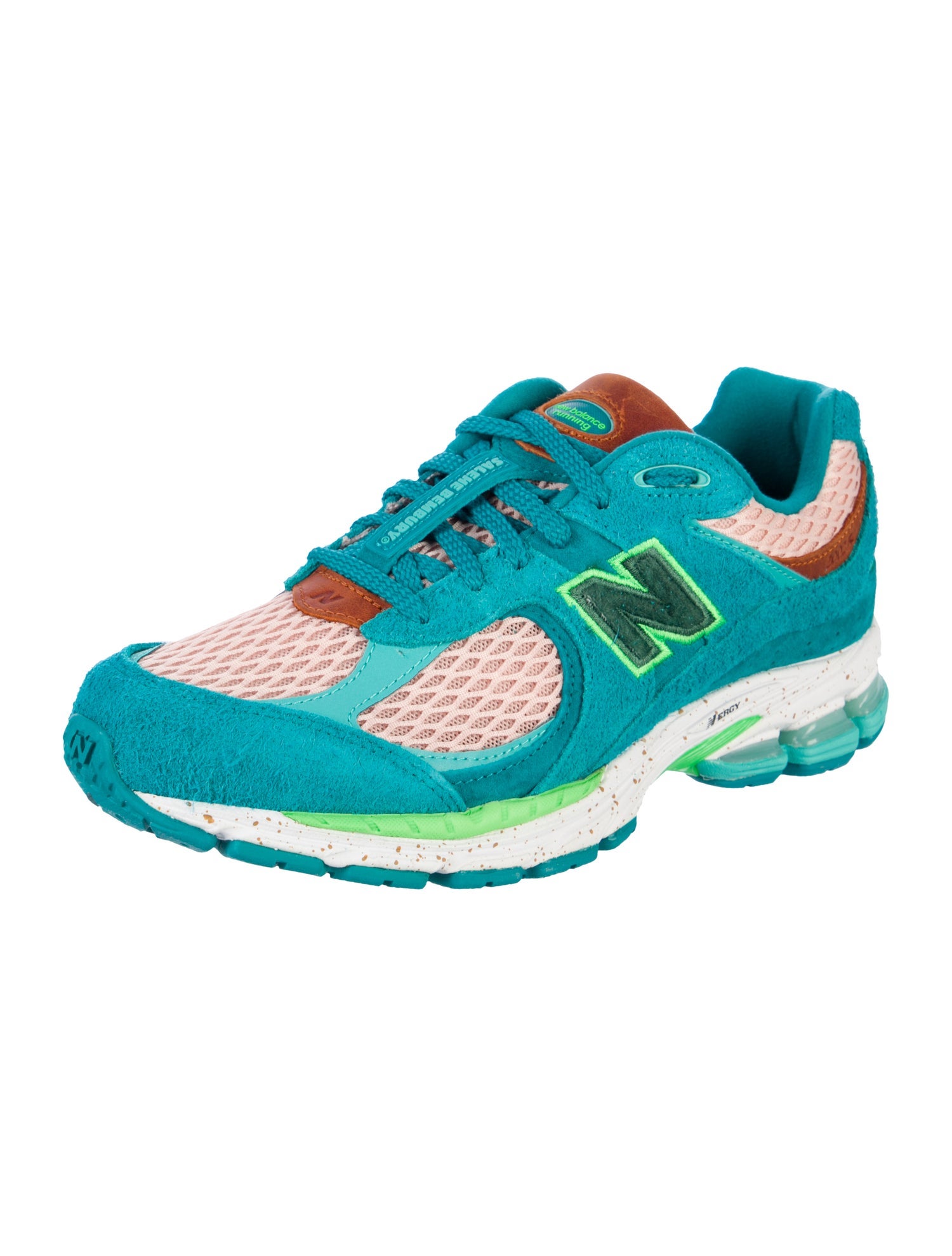 New Balance x Salehe Bembury Suede Printed Athletic Sneakers